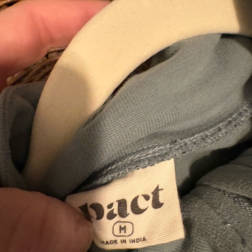 Pact Women’s Teal Quarter Zip-Up - Picture 3 of 6